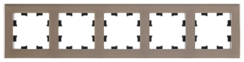 Рамка 5-м AtlasDesign Nature органич. стекло шампань SE ATN320505