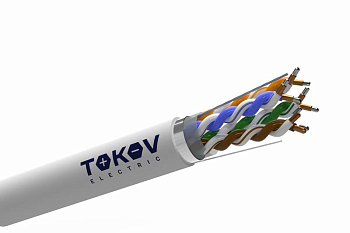 Кабель витая пара F/UTP 4х2х24 AWG кат.5E CCA PVC indoor Fluke tested 305м (м) TOKOV ELECTRIC TKL-C06-F42CCA-5E-305-PVC