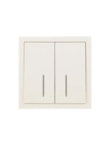 Выключатель 2-кл. с индик. СП ZIMA IP20 10А безвинт. зажим слон. кость LEZARD 704-9088-112QC