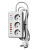 Удлинитель с сетевым фильтром 3х1.5м 10А 4USB + 2USBC 2500Вт ПВС 3х1 прямоуг. бел. КОСМОС FKsm1.5m-3gPF(W)USB