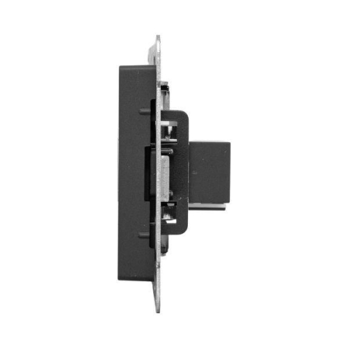 Розетка СП Эпика HDMI + RJ45 кат.5 механизм черн. EKF UP1-SOB-HDMI+RJ45