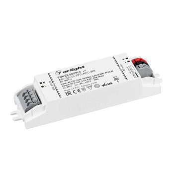 Блок питания ARJ-SP-23-PFC-NFC-WR 23Вт 3-46В 0.15-0.5А IP20 пластик Arlight 050111