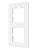 Рамка 2-местн. вертик. VESNA стекло бел. LEZARD 742-5480-152