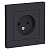 Розетка 1-м СП AtlasDesign 16А IP20 без заземл. в сборе карбон SE ATN001040