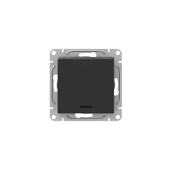 Выключатель 1-кл. СП Эпика с подсветкой механизм черн. EKF UP1-SWB-14