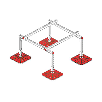 Конструкция опорная для установки оборудования TECHNORAPTOR FOOT 1000х1000 KM-TR-F-SSEI-1000-1000 КМ TR0001