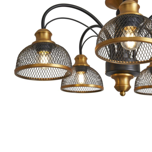 Светильник Caz 5х60Вт E27 IP20 подвесной Freya FR5527PL-05BBZ