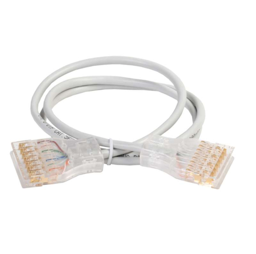 Патч-корд 110-110 4 пары кат.5е 1м сер. ITK PC01-110-4P1M