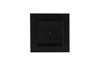 Выключатель одноклавишный проходной Karea черн. Makel 56054005