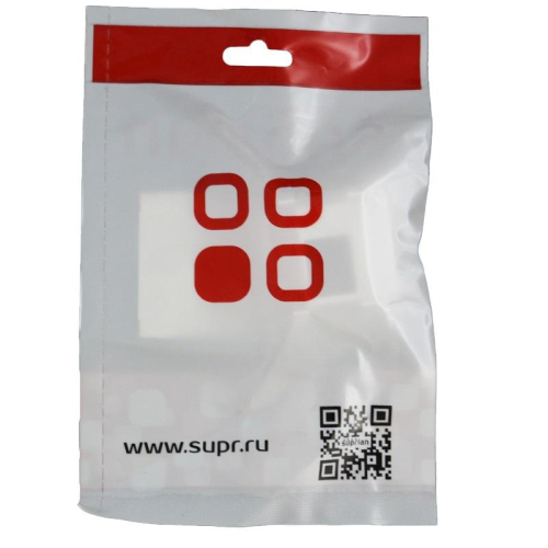 Панель лицевая 1 порт 45х45 Keystone шторка откидное маркиров. окно (DIY) SUPRLAN 10-0301-1