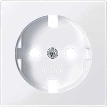 Плата центральная 1-м СП Merten IP20 без устройства защиты для механизма розетки Schuko активно бел. SchE MTN2331-0325