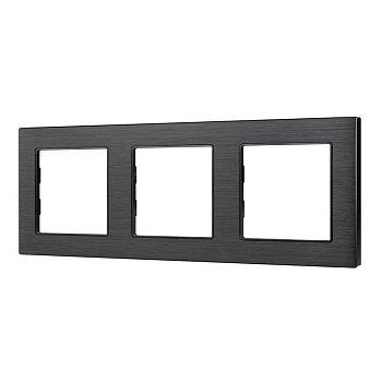 Рамка алюминиевая FRM-PRESTO-ALS-3-BK Arlight 043857