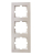 Рамка 3-местн. вертик. VESNA жемчужно-бел. перламутр LEZARD 742-3000-153