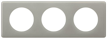 Рамка 3-м Celiane сер. глянец Leg 066603