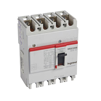 Выключатель автоматический 4п 75А 10кА DRX125 стационарн. Leg 027017