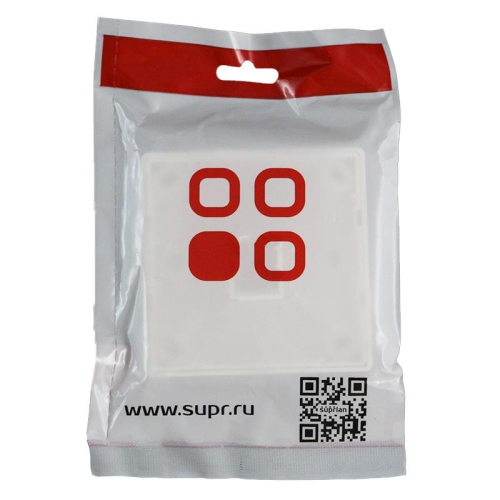 Панель лицевая 1 порт 80х80 Keystone шторка (DIY) SUPRLAN 10-0333-1