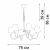 Люстра 6xE14 макс. 40Вт Vitaluce V1868-8/6 Люстра 6xE14 макс. 40Вт Vitaluce V1868-8/6