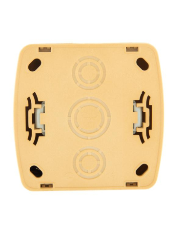 Розетка 1-м ОП Demet с заземл. с защ. крышкой ясень LEZARD 711-4700-123