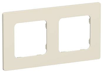 Рамка 2-м СП FLITE РУ-2-К-ФлСл сливочный IEK FI-M22-32-20-K86