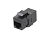 Адаптер проходной (coupler) RJ-45(8P8C) формата Keystone Jack кат. 6 4 пары CA2-KJ-C6-BK черн. Hyperline 444915