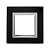 Рамка 1-м 2мод. Avanti натуральн. стекло черн. DKC 4402822