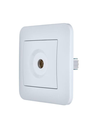 Розетка телевизионная оконечная TV СП ASTI IP20 в сборе бел. LEZARD 7081-0202-130