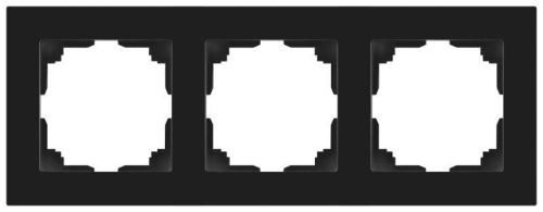 Рамка для розеток и выключателей Accent 6-503-05 на 3 поста СУ антрацит Intro Б0063787