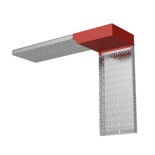 Угол для лотка вертикальный внешний L 80х600мм с разворотом трассы на 90град. "ПЛЮС" HD85 КМ PL18508