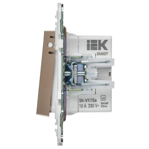 Кнопка звонка SKANDY 10А SK-V17Sa для отелей с индикацией песочн. IEK SK-V14-2-10-K98