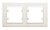 Рамка 2-м Karea горизонт. крем. Makel 56010702