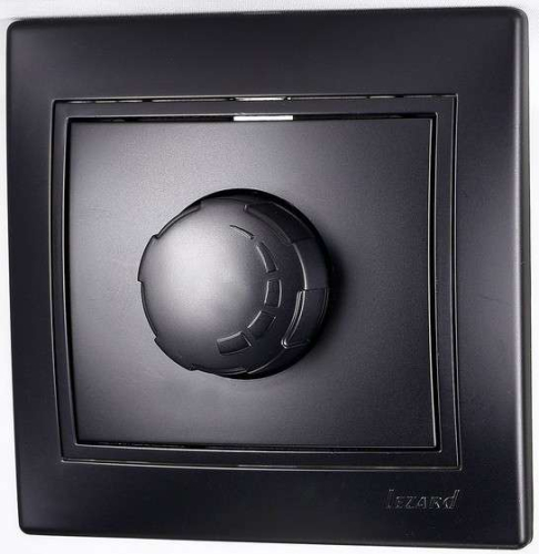 Светорегулятор СП 800Вт Mira со вставкой черн. бархат LEZARD 701-4242-115