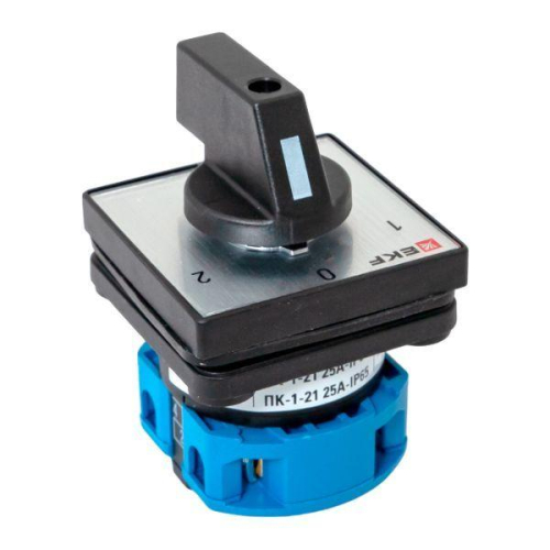 Переключатель кулачковый ПК-1-21 1п 25А "1-0-2" IP65 EKF pk-1-21-25-65