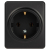 Розетка 1-м ОП Эксперт 11-2203-05 16А IP20 250В 2P+E Schuko антрацит Эра Б0063008