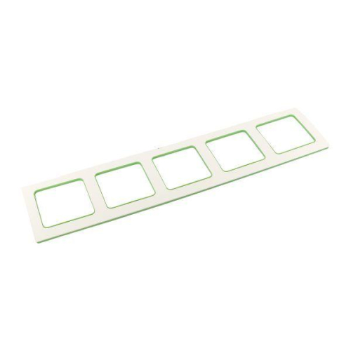 Рамка 5-м Стокгольм бел. с линией цвета зел. EKF EXM-G-306-20