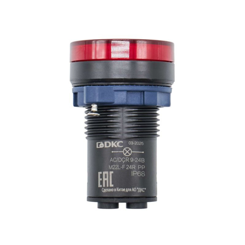 Индикатор сигнальный со встроенным диодом 9-24В красн. DKC M22L-F24RPP