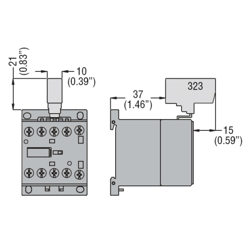 Перемычка OptiStart K-MX-323 на 2 полюса для мини-контакторов M КЭАЗ 335878