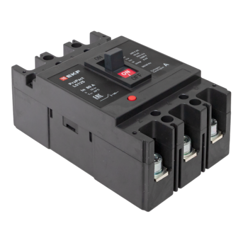 Выключатель автоматический 3п 80А 18кА LS125 ProPact EKF mccb-125-18-3-80-ls