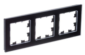 Рамка 3-м AtlasDesign Nature натур. стекло черн. SE ATN361003