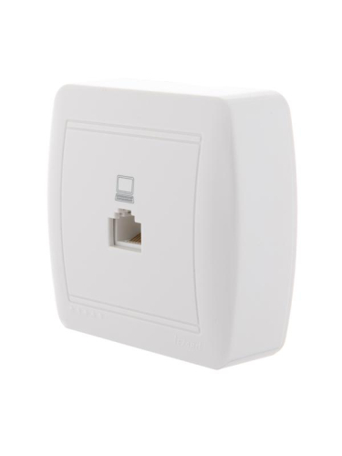 Розетка компьютерная ОП Demet RJ45 бел. LEZARD 711-0200-139