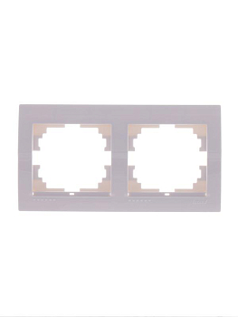 Рамка 2-м Deriy горизонт. бел. LEZARD 702-0200-147