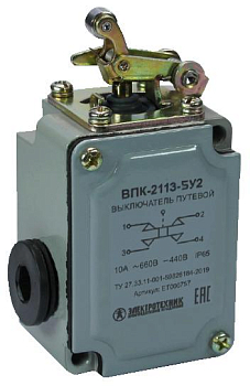 Выключатель путевой конечный ВПК 2113-Б У2 IP67 селективный привод Электротехник ET000757