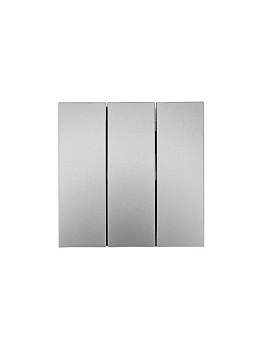 Выключатель 3-кл. СП ZIMA IP20 10А безвинт. зажим сер. матов. LEZARD 704-7488-109QC