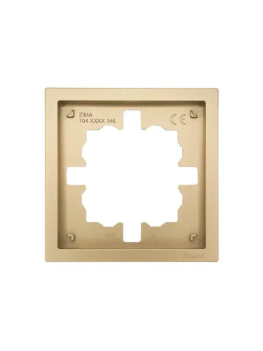 Рамка 1-мест. горизонт. ZIMA зол. LEZARD 704-3600-146
