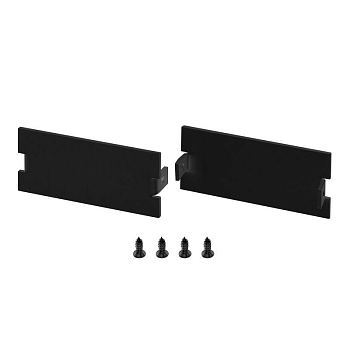 Заглушка FLOOR60 BLACK глухая алюм. (комплект) Arlight 046419