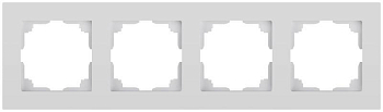 Рамка для розеток и выключателей Intro Accent 6-504-01 на 4 поста СУ бел. Intro Б0063757
