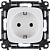Механизм розетки 1-м СП Valena Allure 16А IP2X 250В 2P+E безвинт. клеммы с лицев. панелью бел. Leg 753721