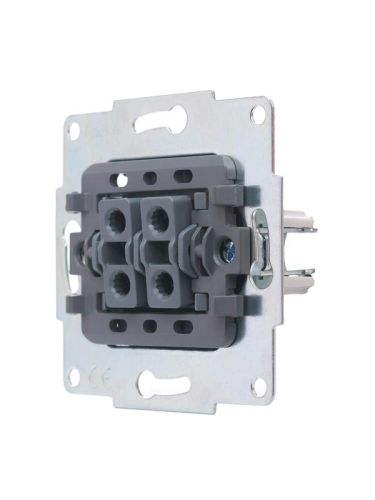 Выключатель 2-кл. СП Vesna механизм жемчуж./бел. перламутр. LEZARD 742-3088-101