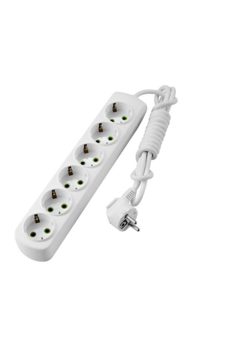 Удлинитель 6х2м с заземл. Letitia LEZARD 721-0602-601