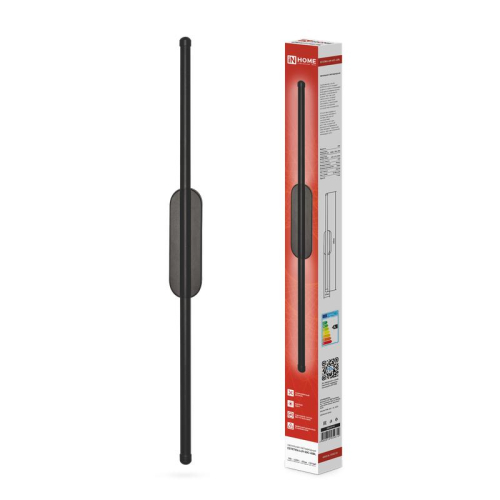 Светильник светодиодный ESTETIKA LUV-60C-40BL 10Вт 230В 4000К 700лм 600х50х25 черн. IN HOME 4690612054810