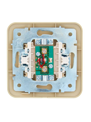 Розетка телевизионная проходная TV СП ASTI IP20 в сборе крем. LEZARD 7081-0303-129